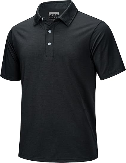MAGCOMSEN Men's Short-Sleeve Polo,Golf Shirts for Men 3-Button Moisture Wicking,Athletic Outdoor Collared T-Shirt_1a4b9 - Imagen 2